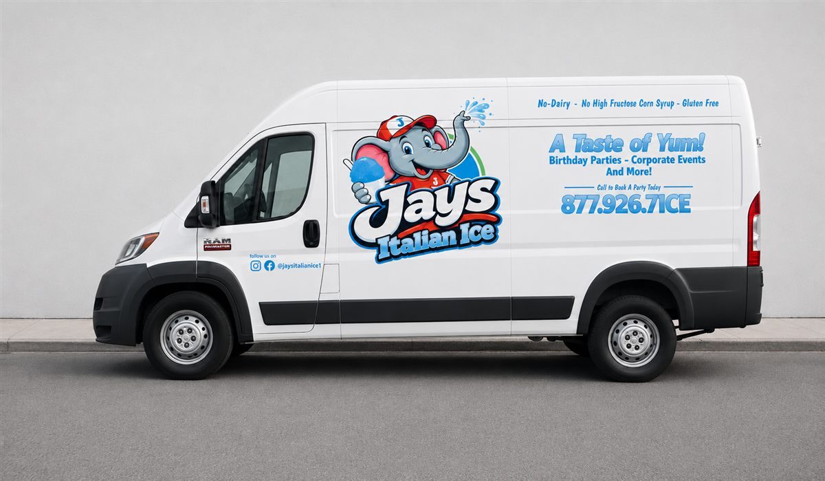 The Jay's Italian Ice van
